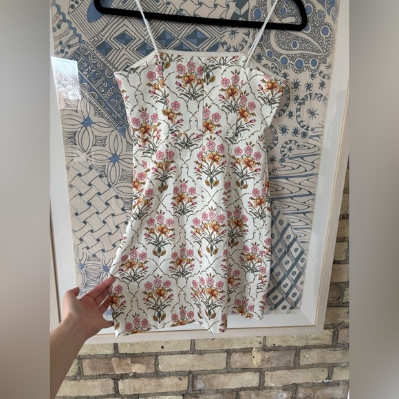 Favorite Daughter willow mini dress in floral mosaic print - Picture 7 of 9